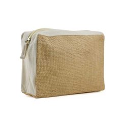 Jute with Cotton Zipper Pouch Blank