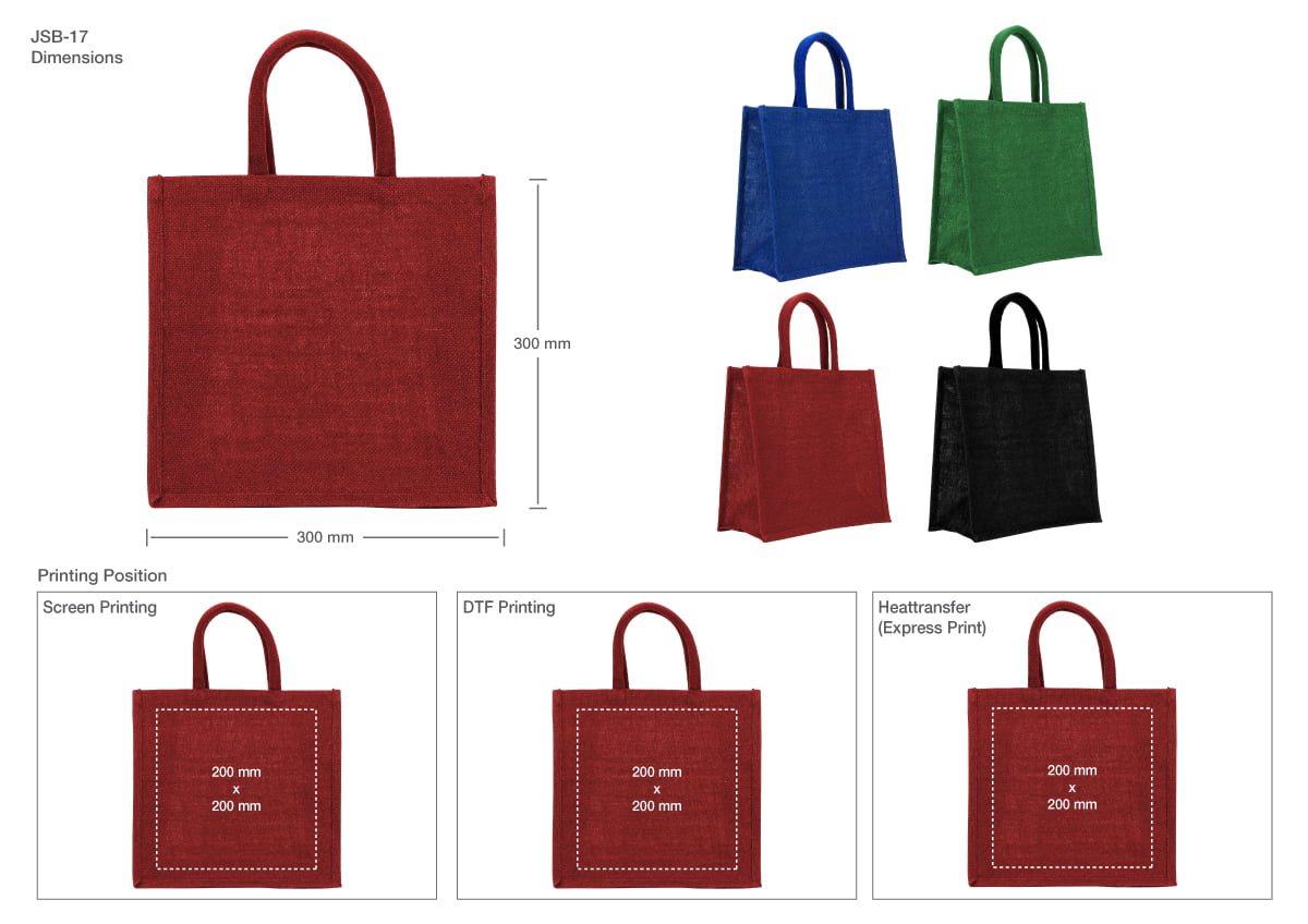 Printing Details Jute Bags