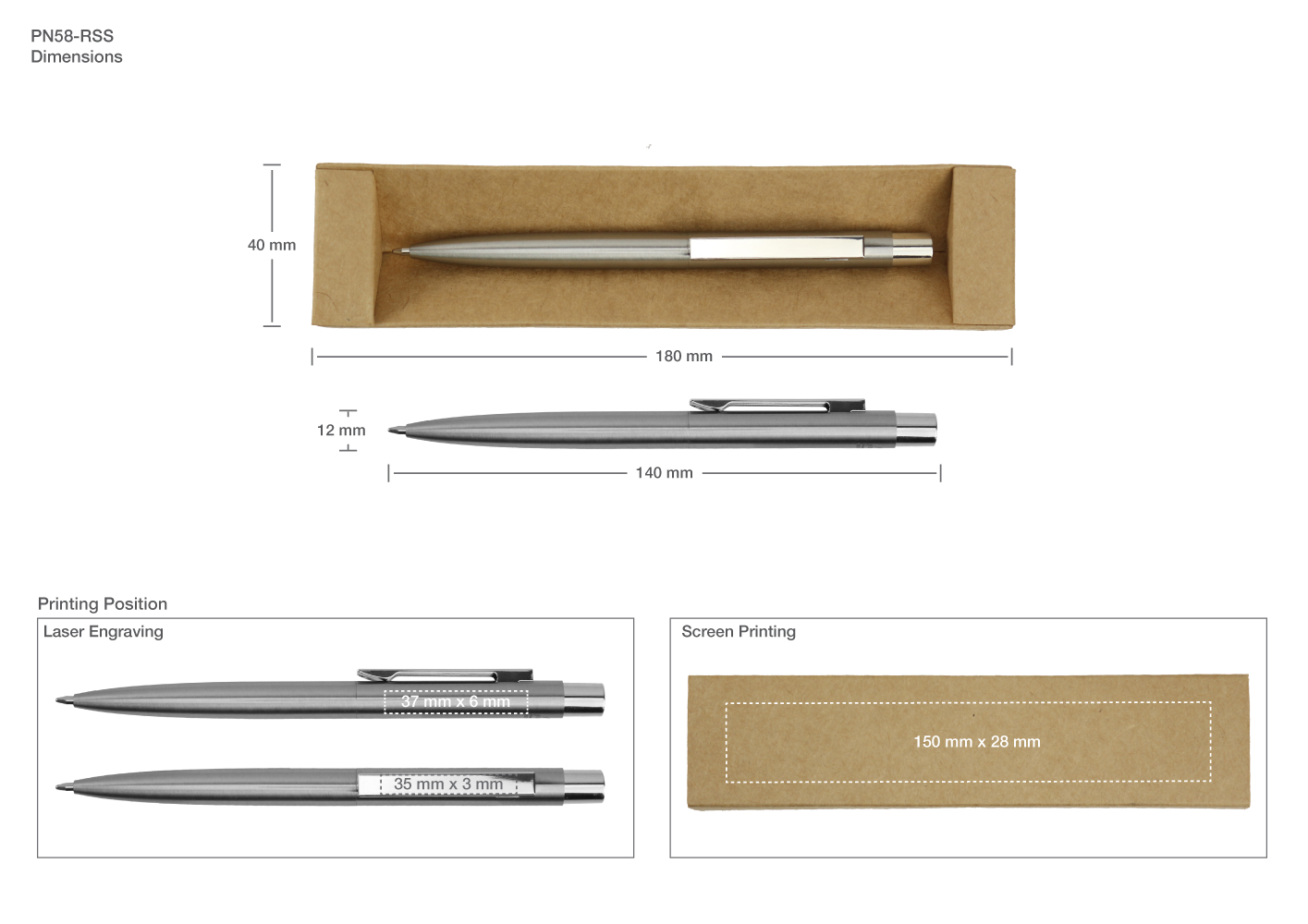 Printing Details on Pen