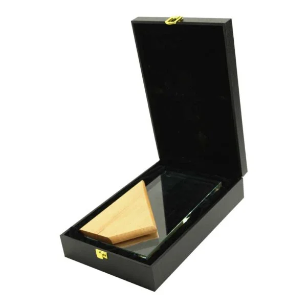 Wood and Crystal Awards with Box