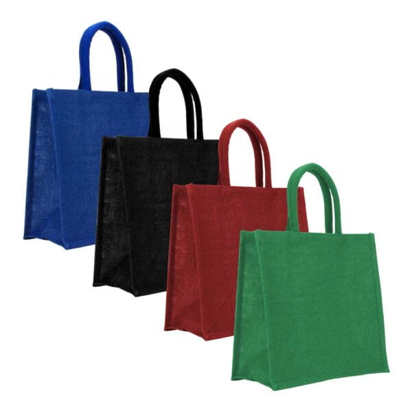 Reusable Square Jute Bags with Cotton Handles | Magic Trading Company -MTC