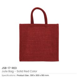 Reusable Square Jute Bags with Cotton Handles - Image 6
