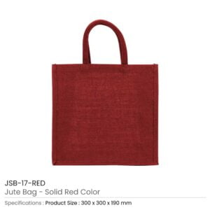 Reusable Square Jute Bags with Cotton Handles - Image 6