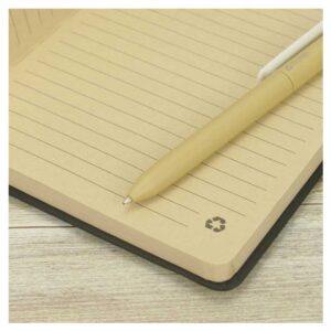 A5 size Bamboo Notebooks with Pen Loop & Page Marker - Image 5