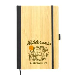 A5 size Bamboo Notebooks with Pen Loop & Page Marker - Image 2