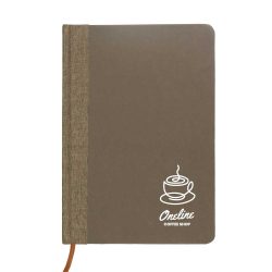 A5 Coffee Material Notebooks | 96 sheets & Page Marker - Image 2