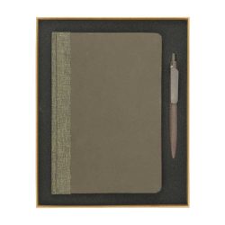 Coffee Journal Set with A5 Size Notebook and Pen - Image 1