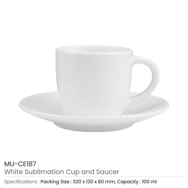 Sublimation Cup and Saucer Details