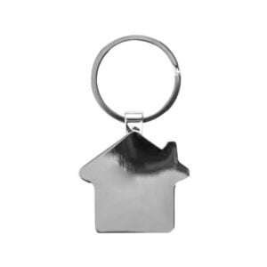 Metal Keychain House Shaped Back side