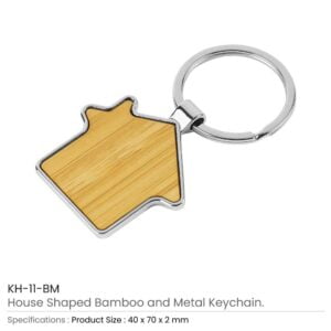 Metal Keychain House Shaped Details