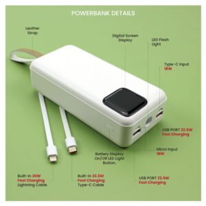 Powerbank 30000 mAh Interface