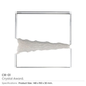 Square Crystal Award Details