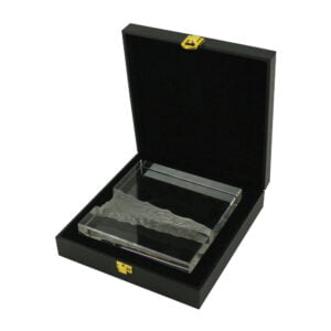 Square Crystal Awards with Box