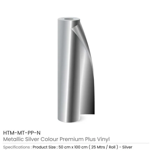 Metallic Silver Premium Plus Vinyls