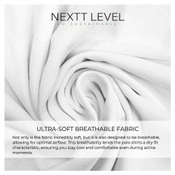 NEXTT LEVEL Polo T-Shirts in Recycled Material (200GSM) - Image 4