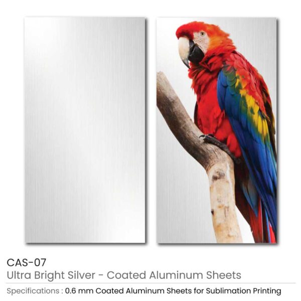 Coated Aluminum Sheet Ultra-Bright Silver