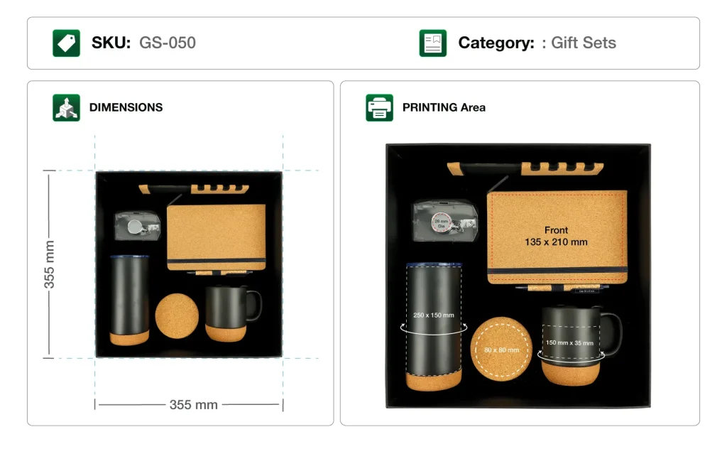 Gift Set GS-050 Printing Details Gift Set GS-050 Printing Details
