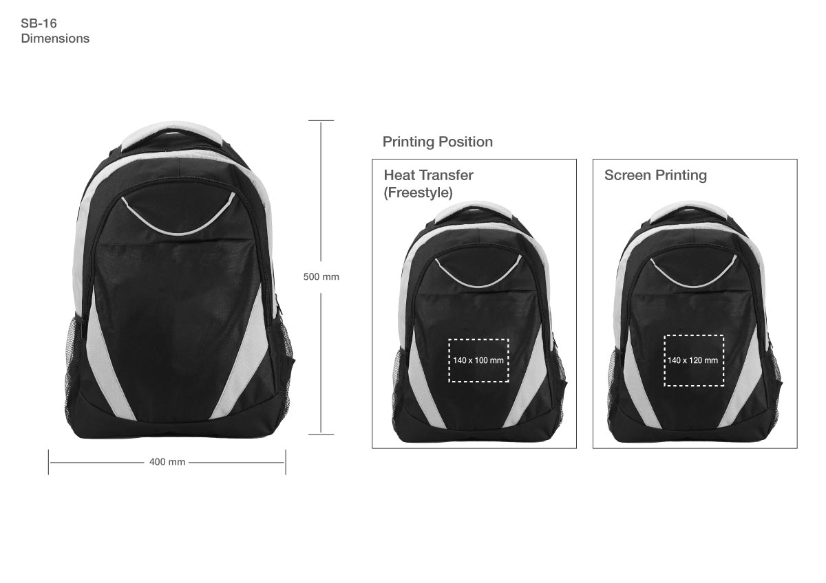 Printing Details on Backpack