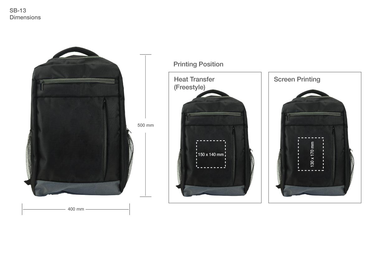 Printing Details on Backpacks