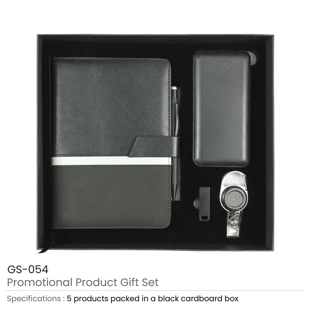 Promotional Gift Sets with Black Cardboard Gift Box | Magic Trading ...