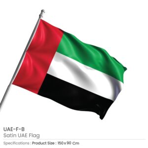 UAE Flags in Satin Details