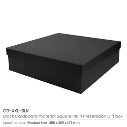 Black Plain Gift Box Size XXL