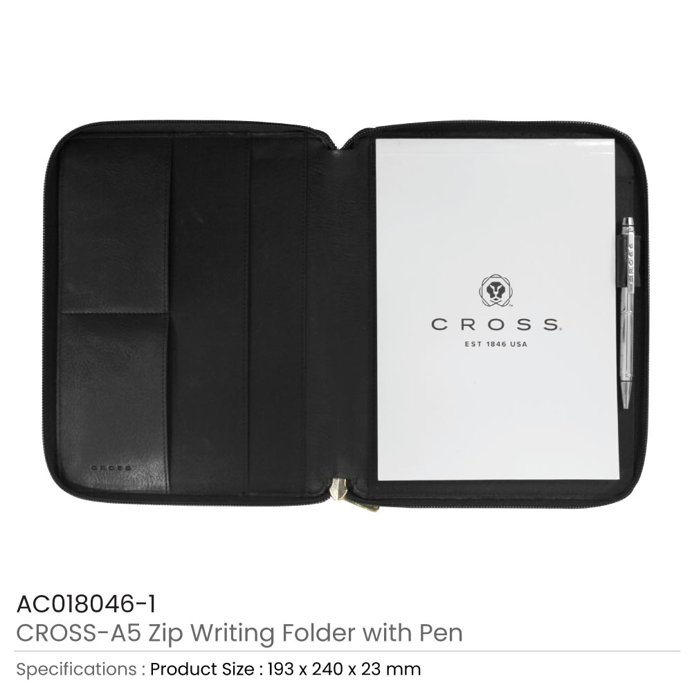 CROSS-A5-Zip-Folder-with-Pen-AC018046-1-Details