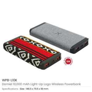 Dorniel Wireless Powerbanks Details