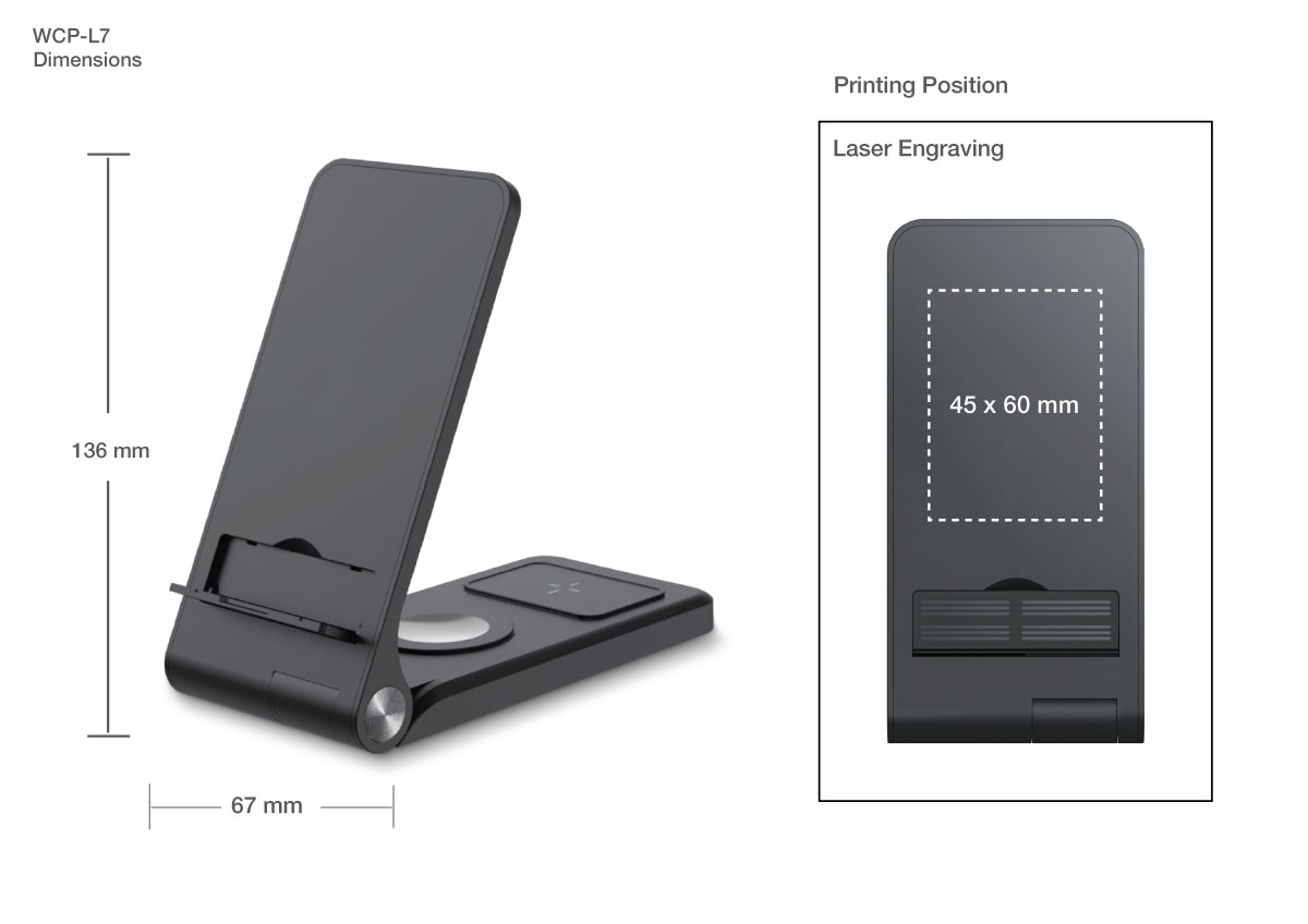 Wireless Charger Printing Details