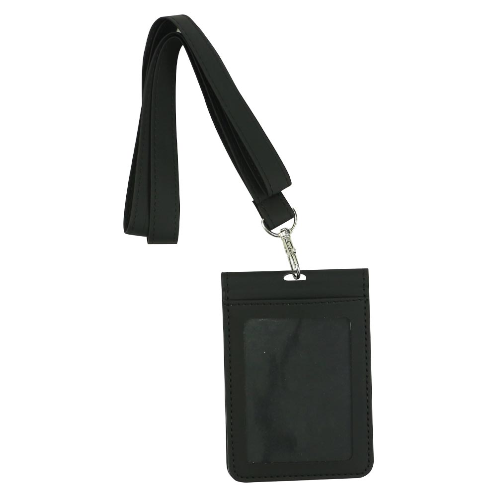 ID-Card-Holder-Lace-with-Trigger-Hook-CH-006-BK-Blank