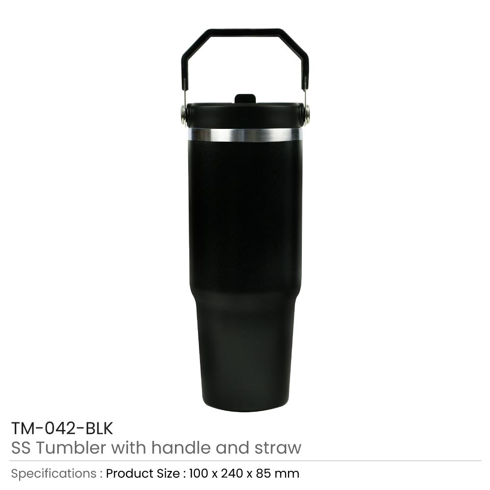 Tumbler-with-Handle-and-Straw-TM-042-BLK