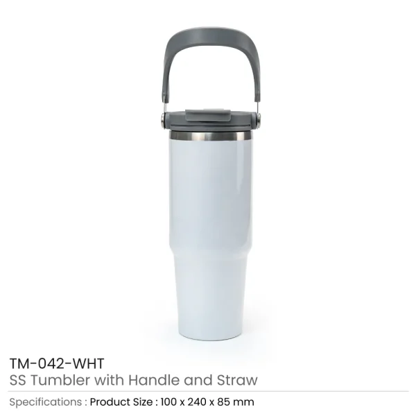 Stainless Steel Tumbler White