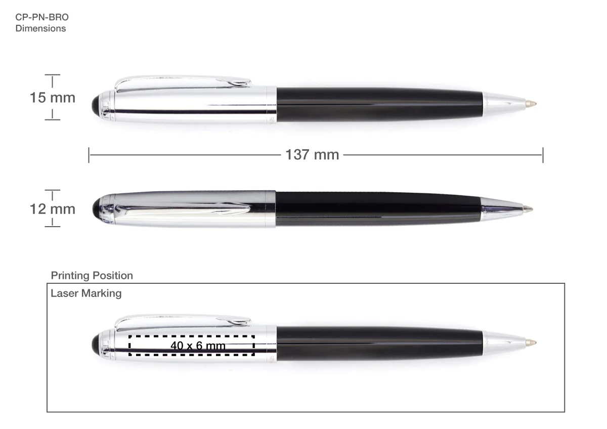 ChasePlus Ballpoint Pens Printing Details