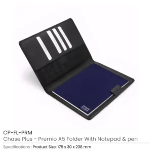 A5 Folder with Notepad and Metal Pen - PREMIO - Image 3