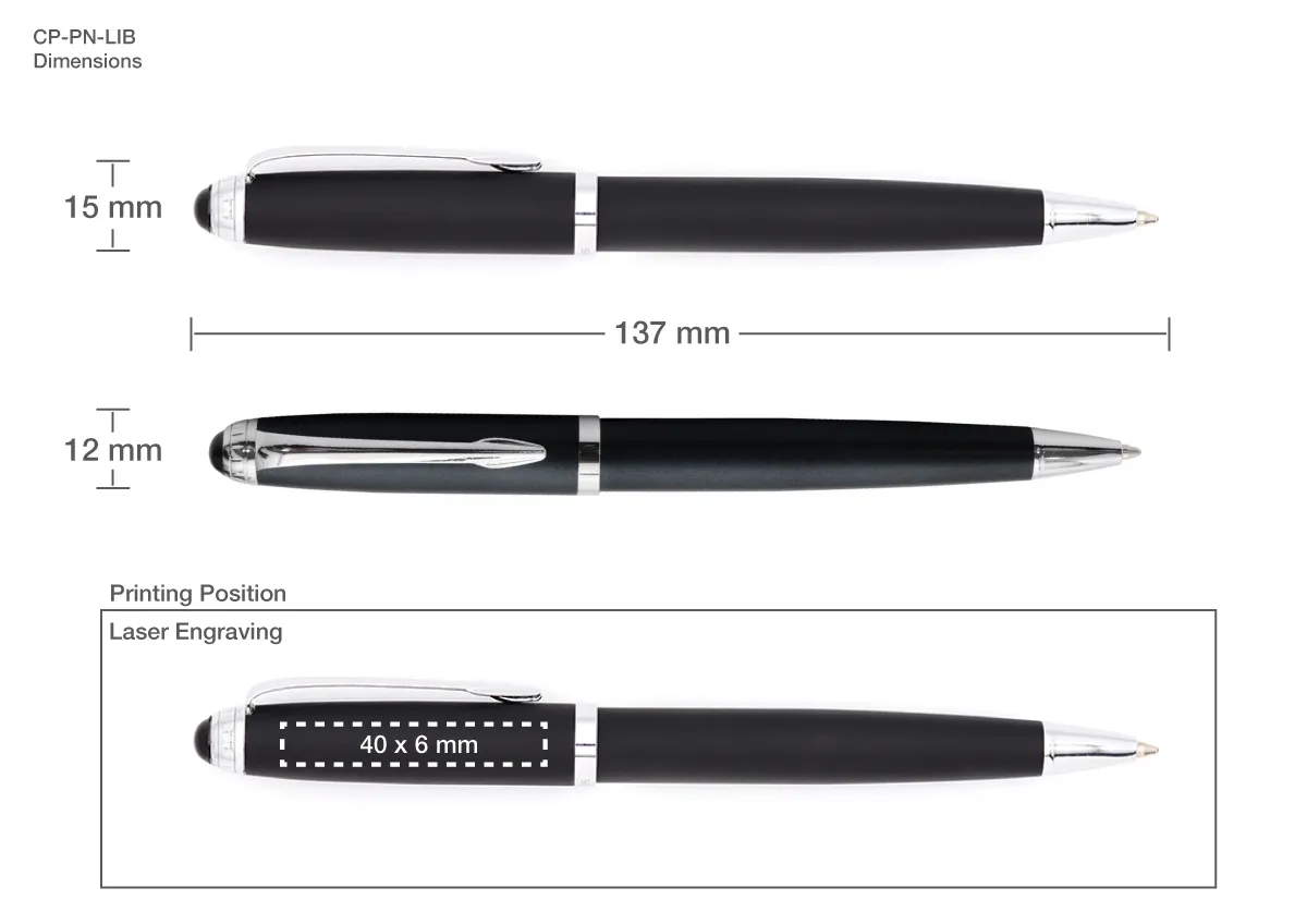 Ballpoint Pens LIBRO Printing Details