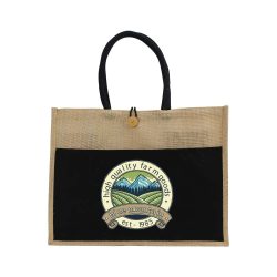 Branding Jute Bag with Pocket