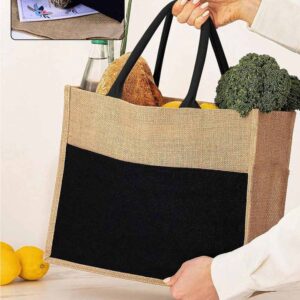 Jute Bag with Pocket Sample