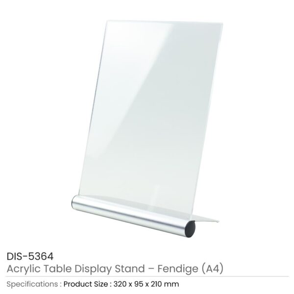 Acrylic Table Display Stand A4