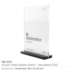 Acrylic Table Display Stand A4