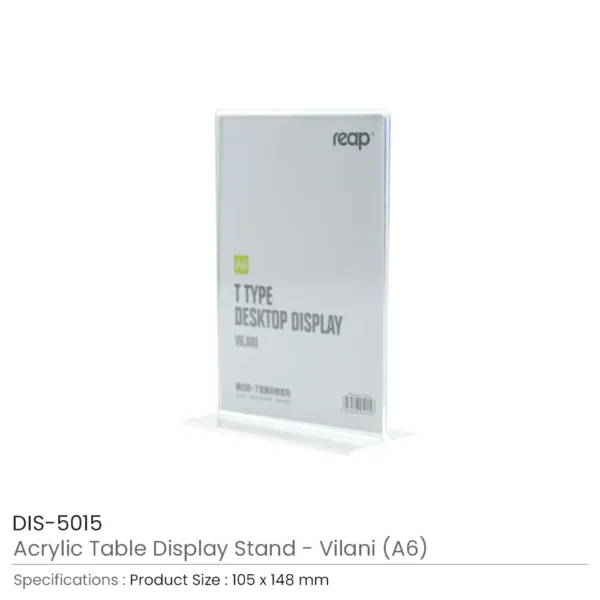 Acrylic Table Display Stand A6