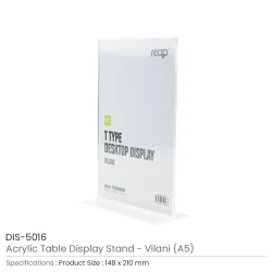 Acrylic Table Display Stand A5
