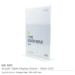 Acrylic Table Display Stand A4