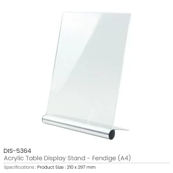 Acrylic Table Display Stand A4