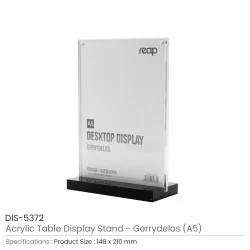 Acrylic Table Display Stand A5