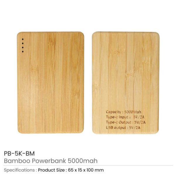 Bamboo Powerbank Details