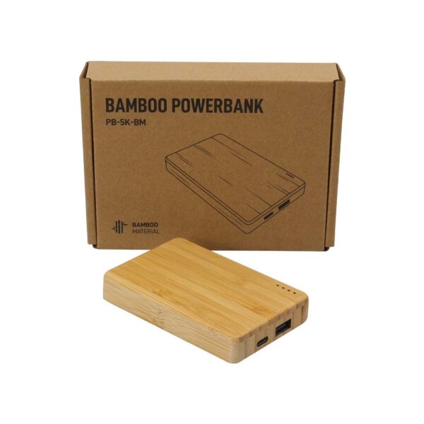Bamboo Powerbank with Box