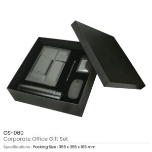 Corporate Office Gift Set in Black Cardboard Box - Image 3