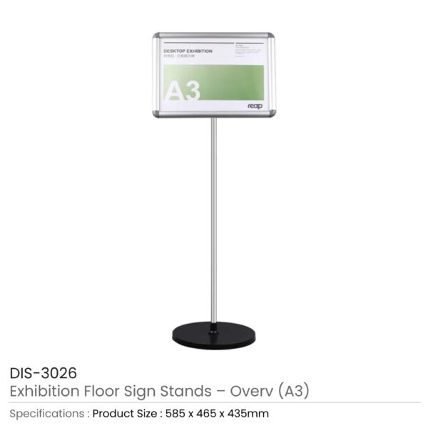 Exhibition Floor Sign Stands A3