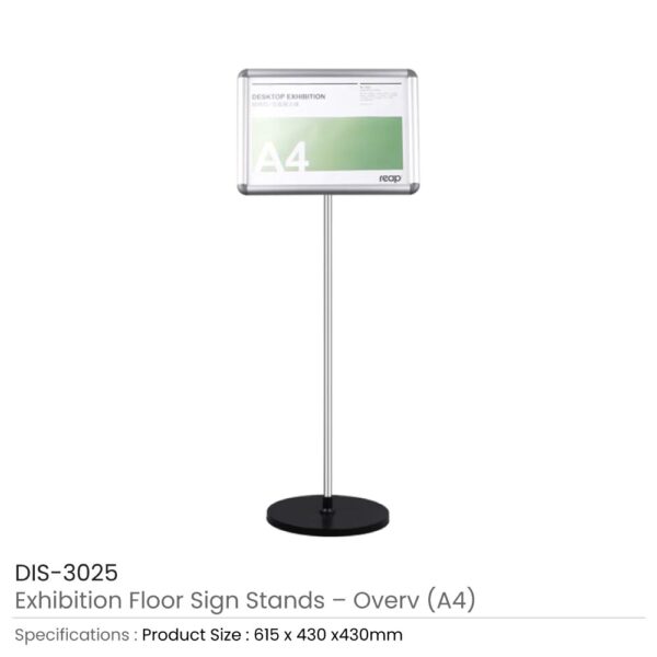 Exhibition Floor Sign Stands A4