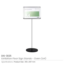 Exhibition Floor Sign Stands A4